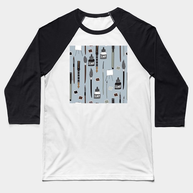 Art Supply Haul Baseball T-Shirt by MegMarchiando